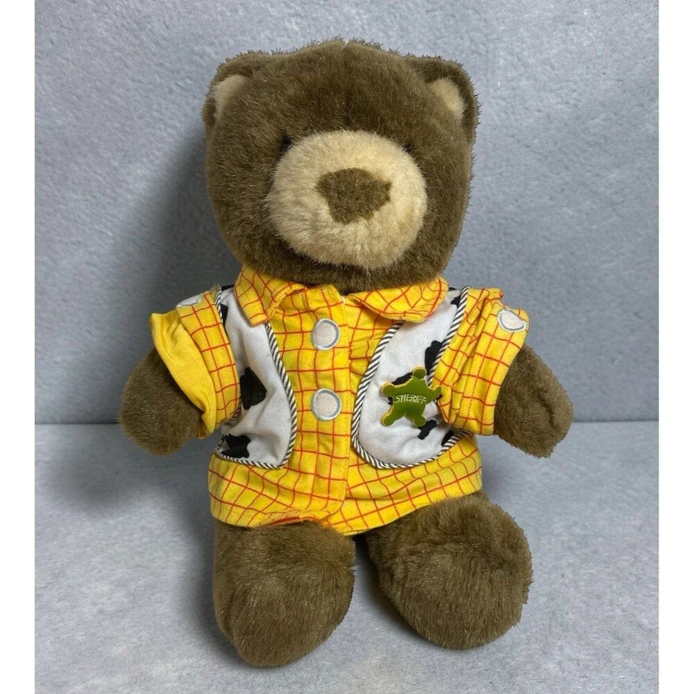 Build A Bear Brown Teddy Bear Plush 13” Disney Pixar Toy Story Woody Top